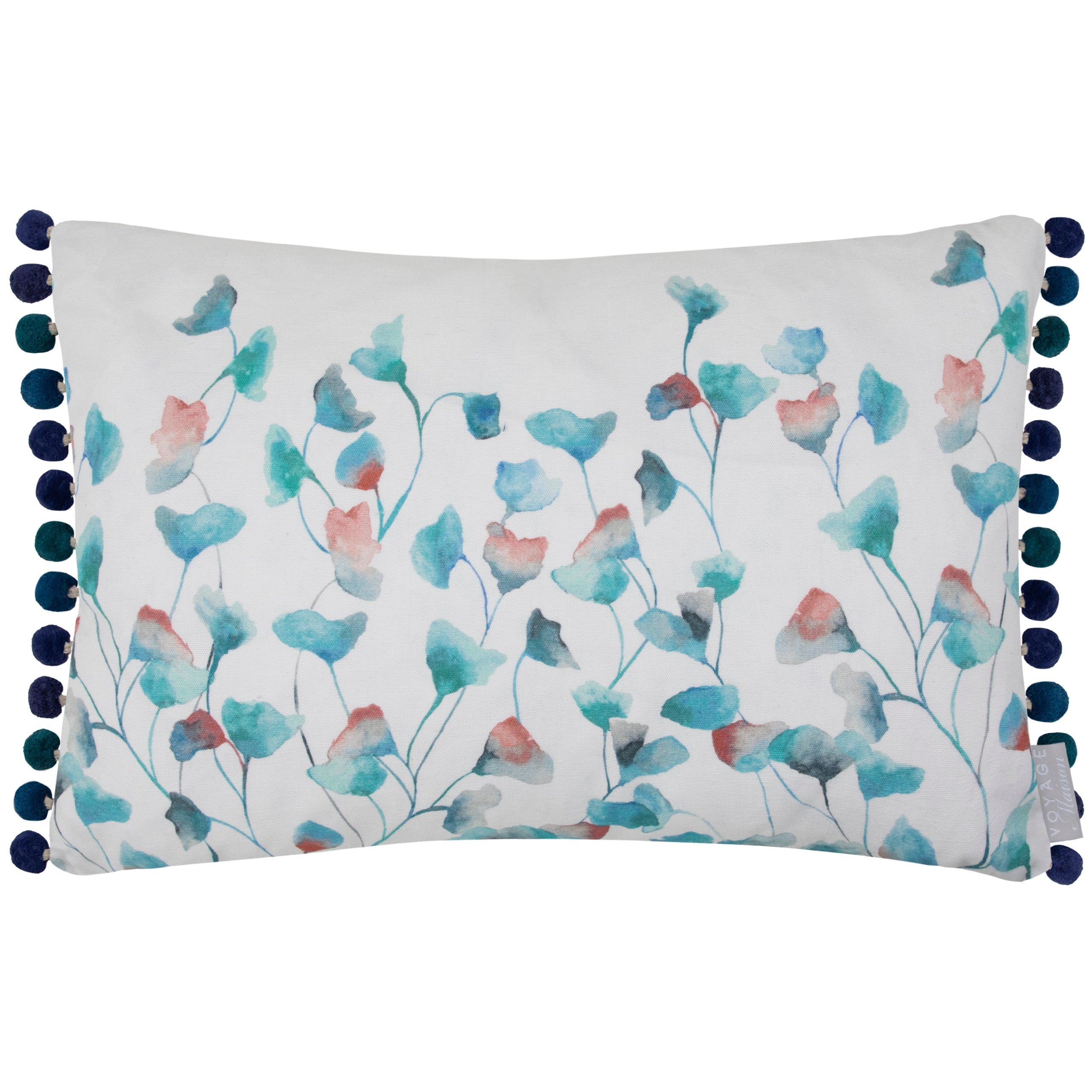 Cala Printed Pom Pom Cushion