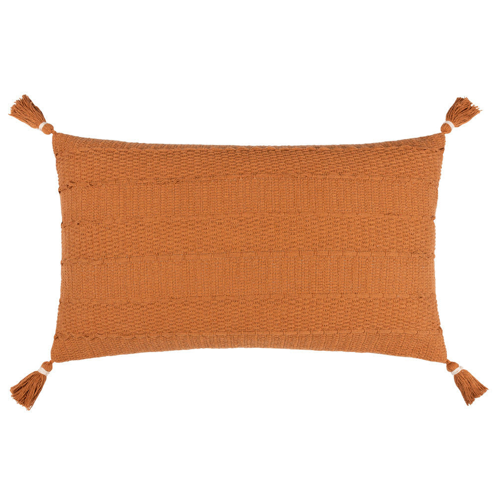Caliche Textured Tasselled Cushion