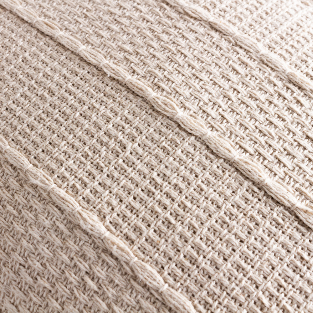 Caliche Textured Tasselled Cushion