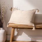 Caliche Textured Tasselled Cushion