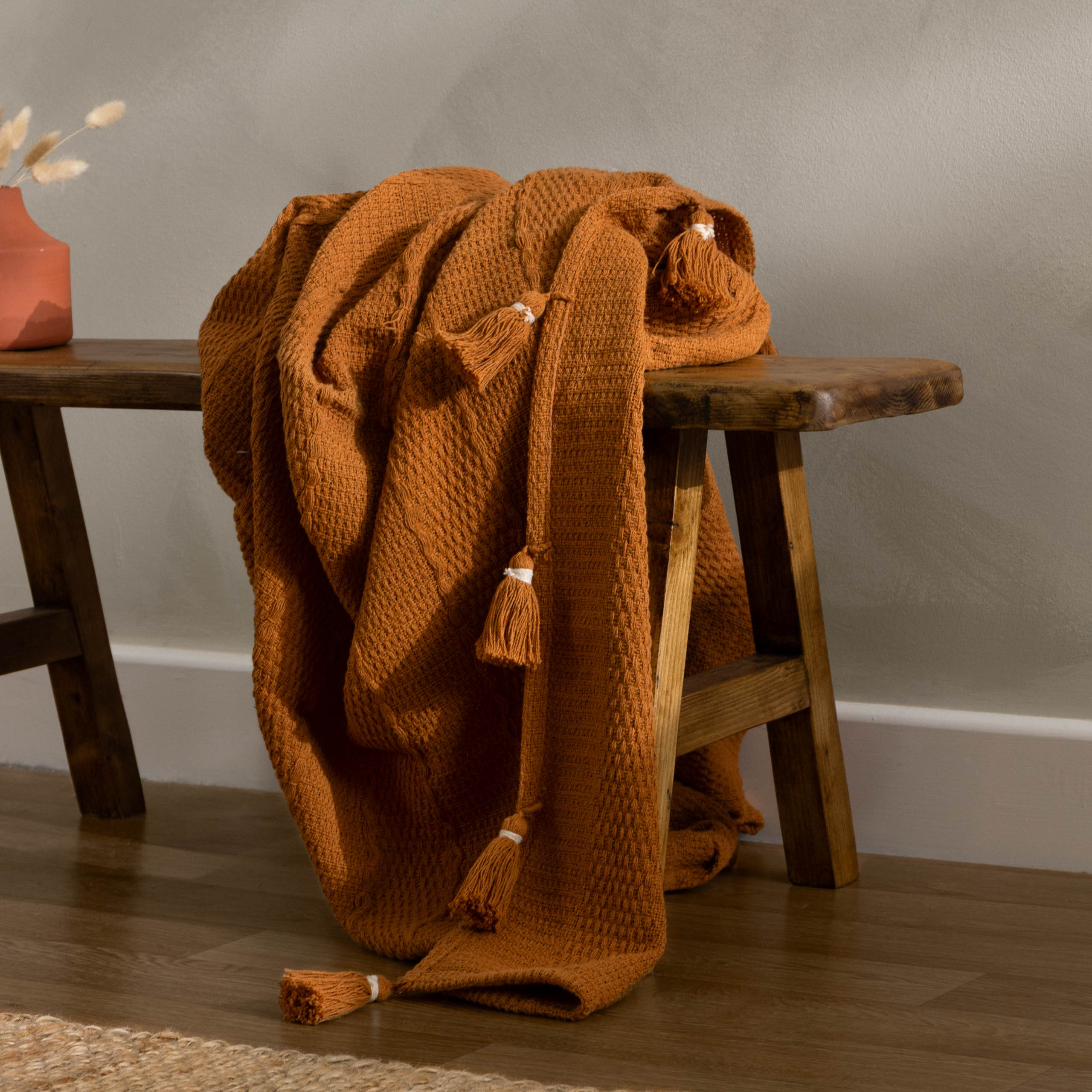 Caliche Woven Tasselled Throw