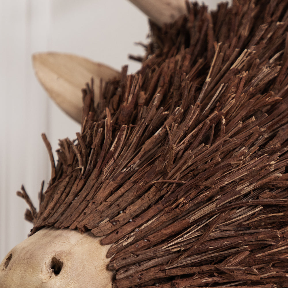 Stirling Wall Mount Stag Head Wooden Sculpture