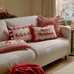 Candy Canes Tufted Cushion