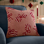 Candy Canes Tufted Cushion
