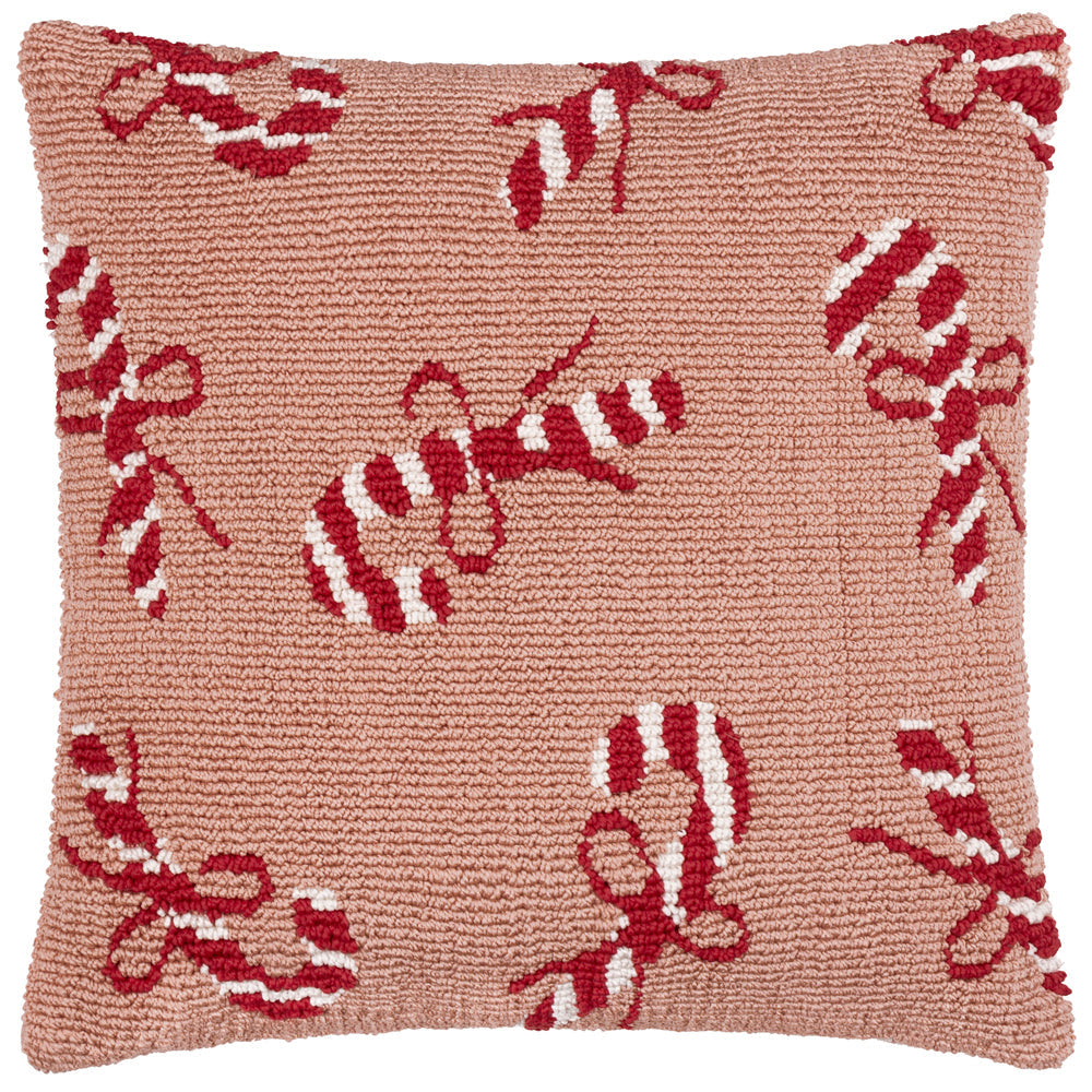 Candy Canes Tufted Cushion