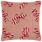 Candy Canes Tufted Cushion