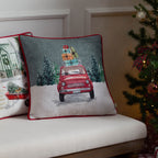 Car Scene Printed Cushion
