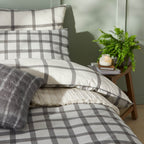 Canberra Check Printed Duvet Cover Set
