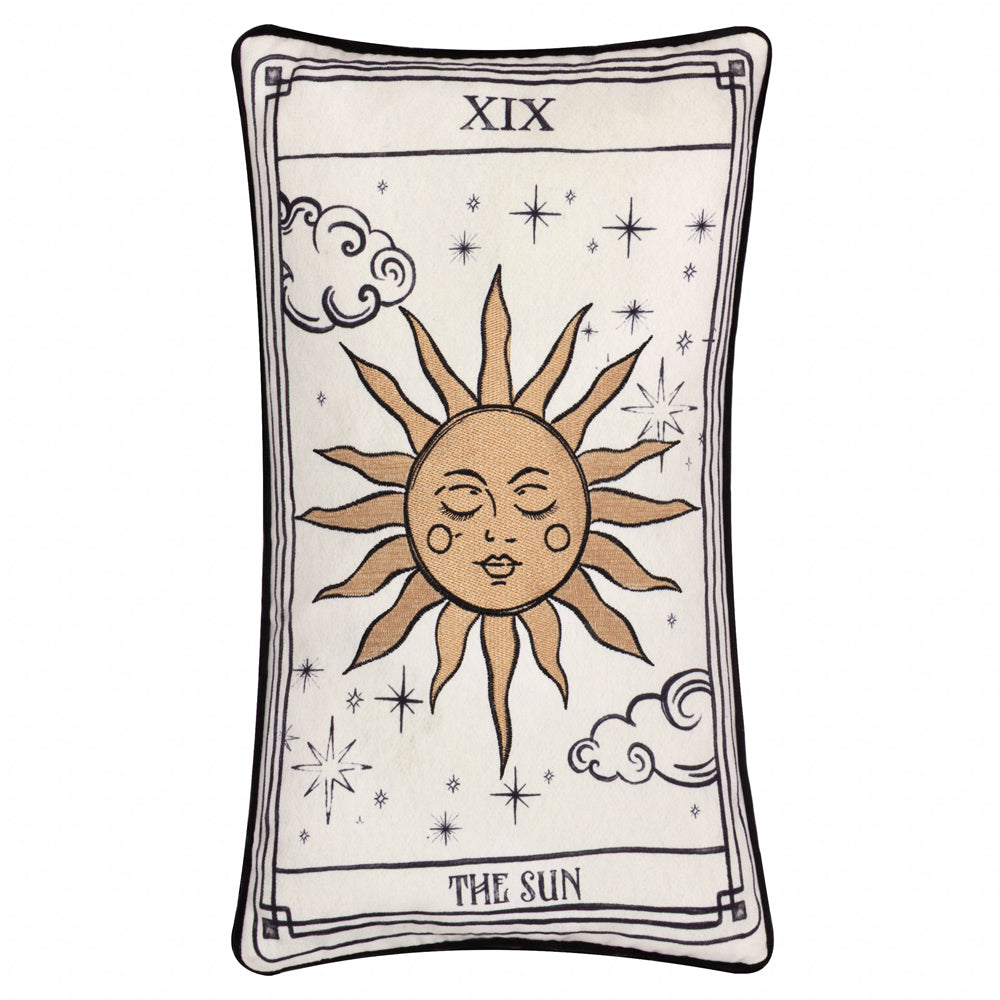 Celestial Stories Embroidered Velvet Cushion