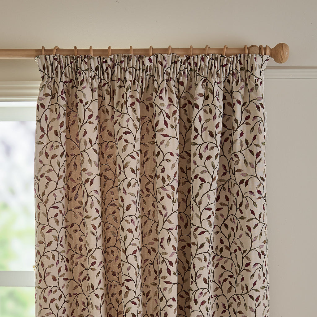 Cervino Jacquard Room Darkening Pencil Pleat Curtains