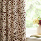 Cervino Jacquard Room Darkening Pencil Pleat Curtains