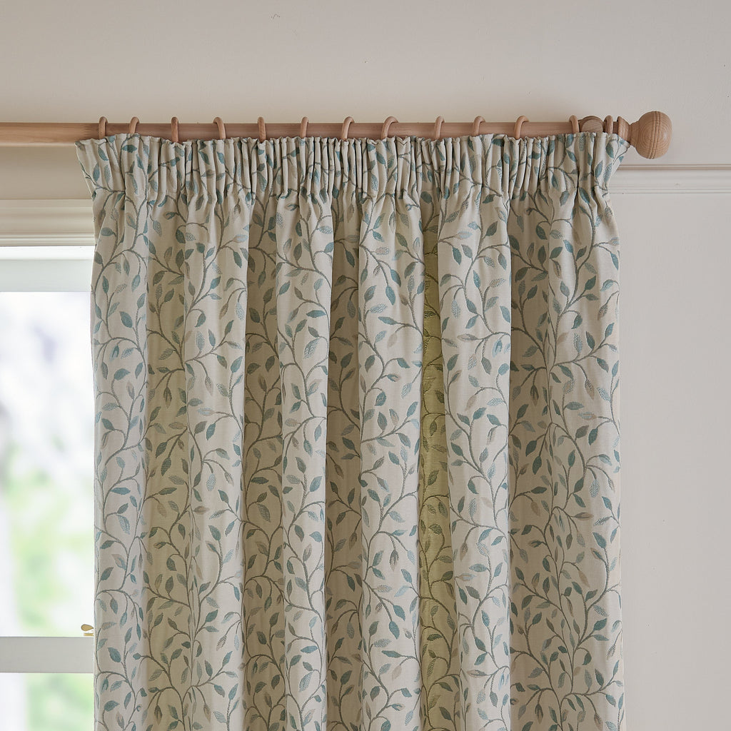 Cervino Jacquard Room Darkening Pencil Pleat Curtains
