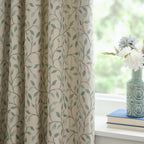 Cervino Jacquard Room Darkening Pencil Pleat Curtains