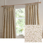 Cervino Jacquard Room Darkening Pencil Pleat Curtains