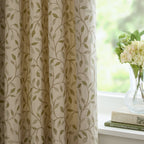 Cervino Jacquard Room Darkening Pencil Pleat Curtains