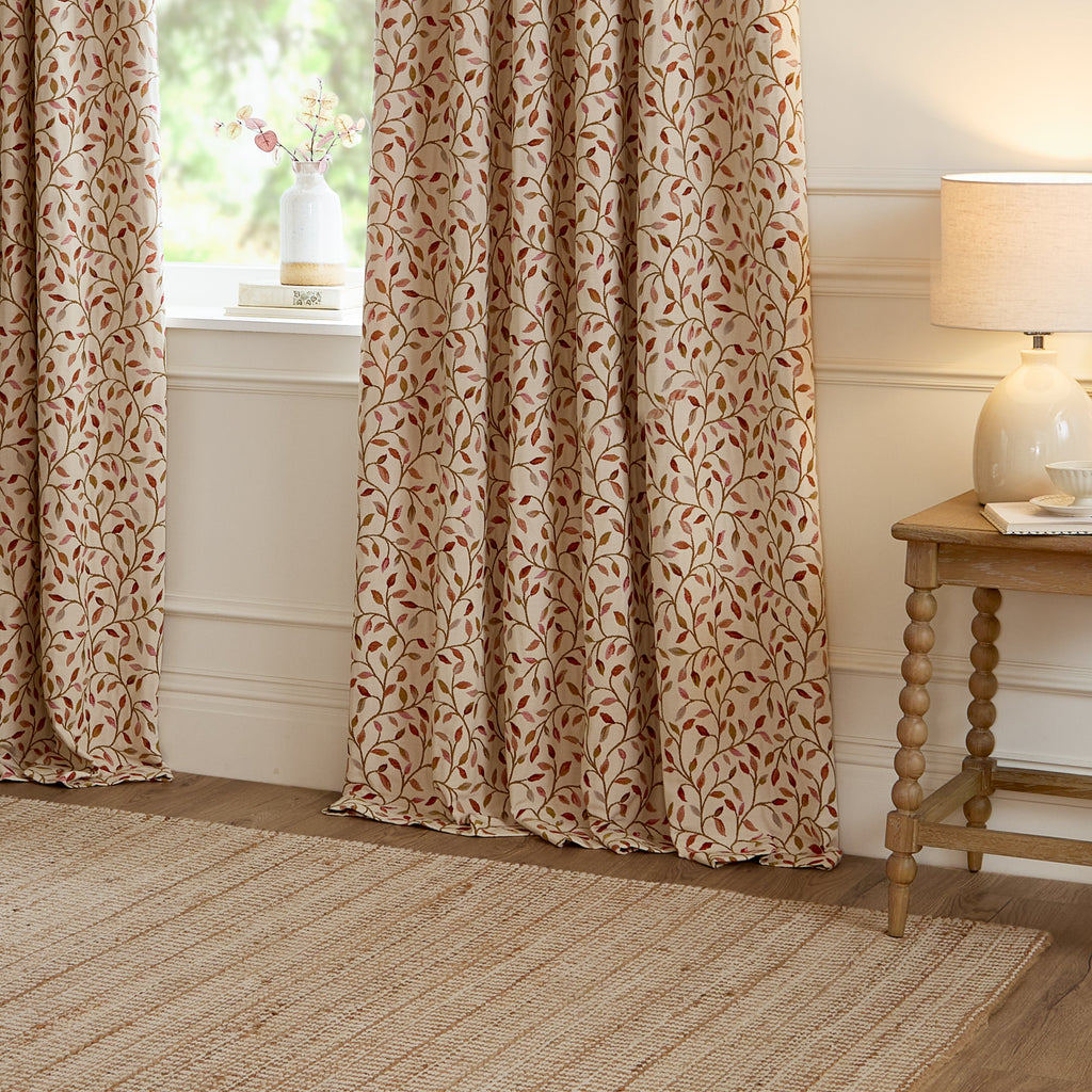 Cervino Jacquard Room Darkening Pencil Pleat Curtains