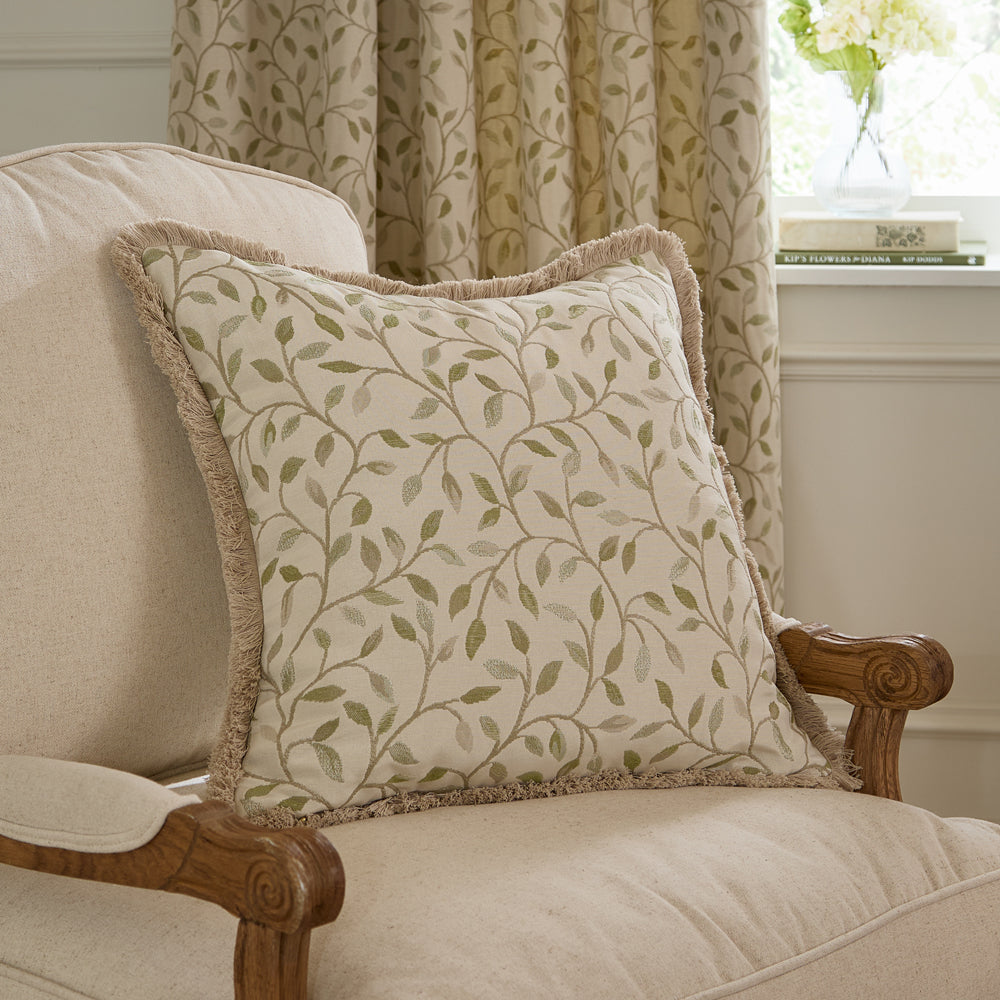 Cervino Fringed Jacquard Cushion