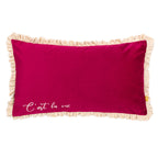Cest La Vie Embroidered Cushion