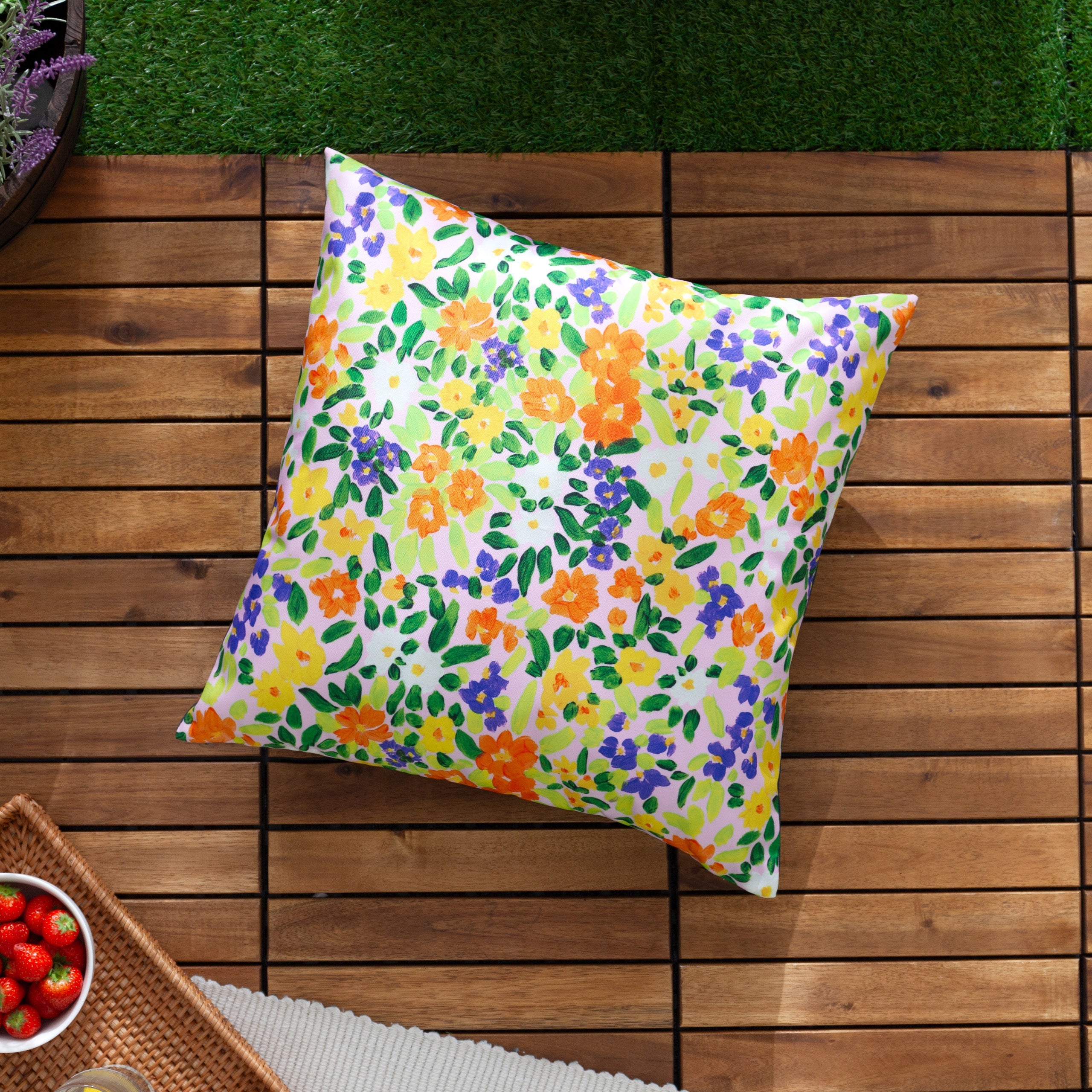 Confetti Floral Printed Outdoor Cushion