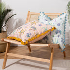 Chamae Floral Tasselled Cushion