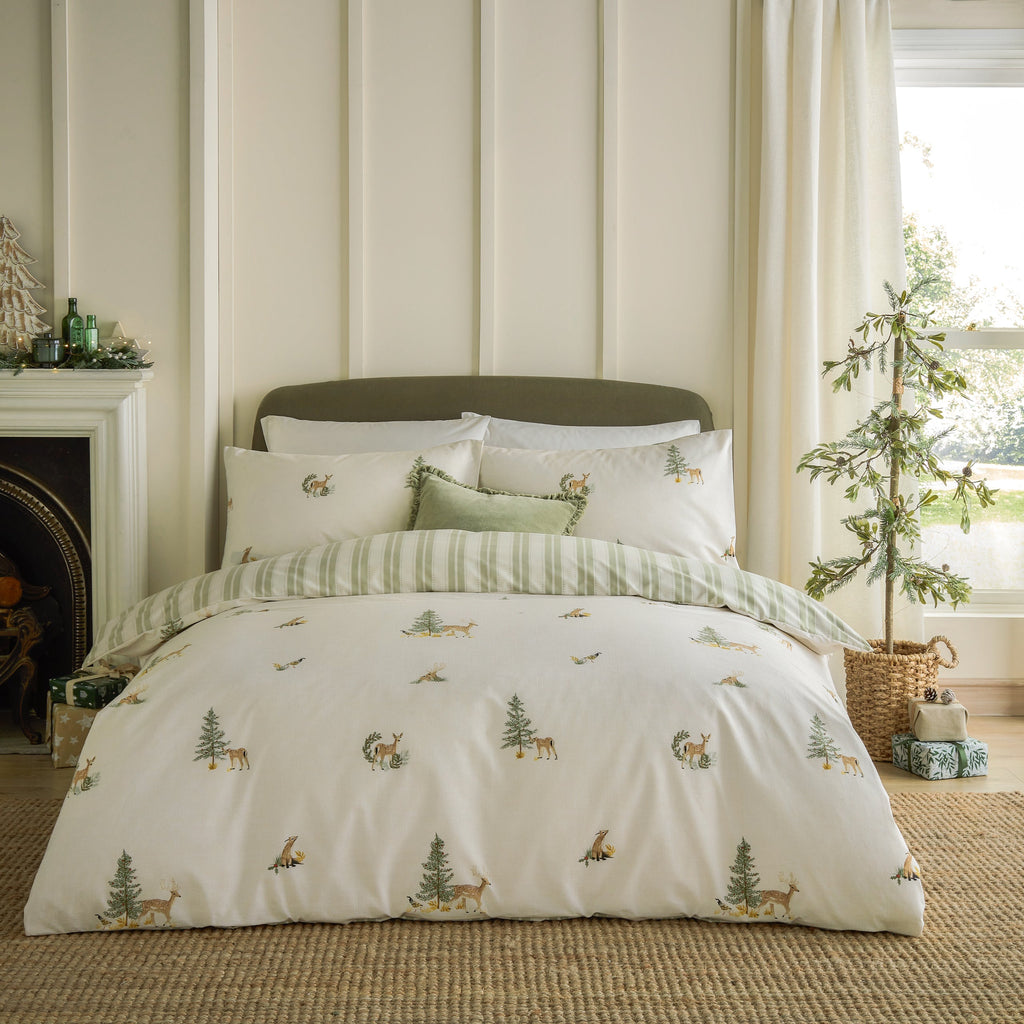 Charlecote Printed 100% Cotton Duvet Cover Set