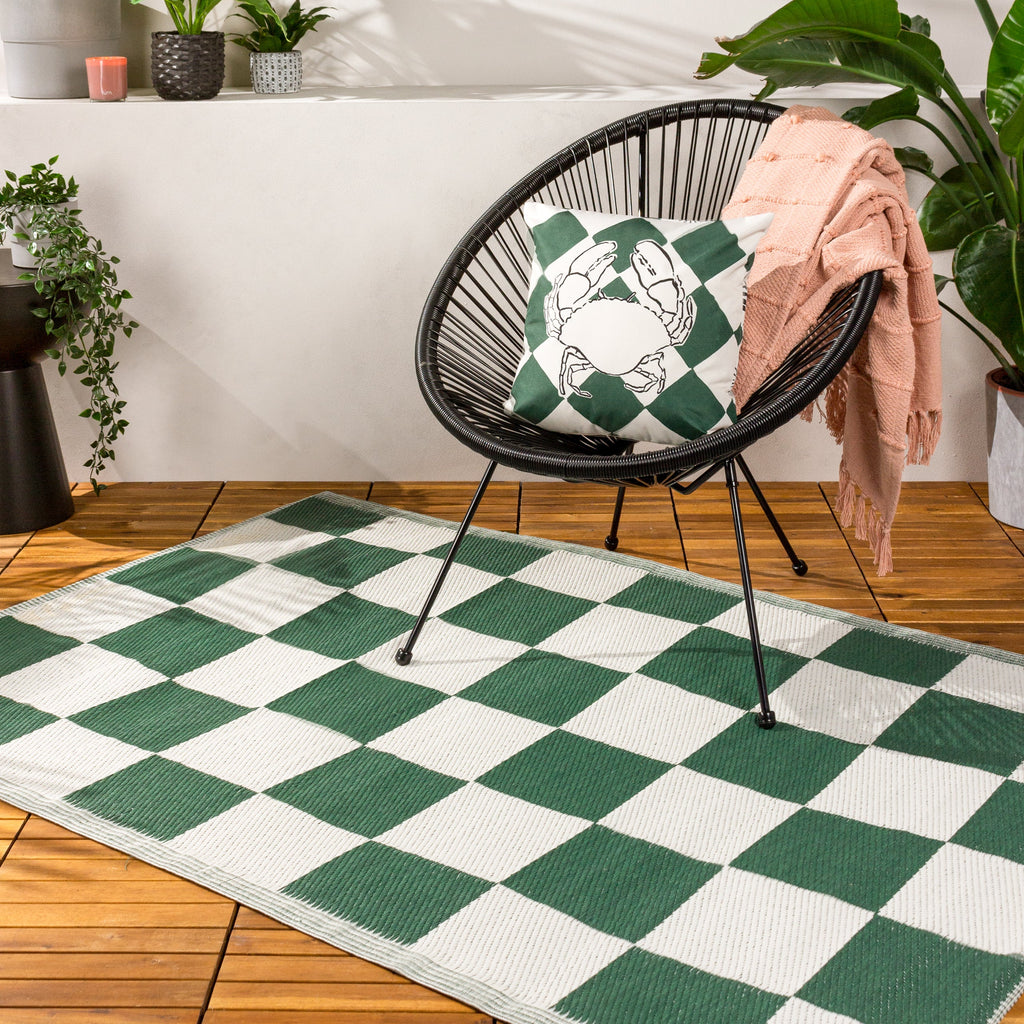 Checkerboard Outdoor Rug