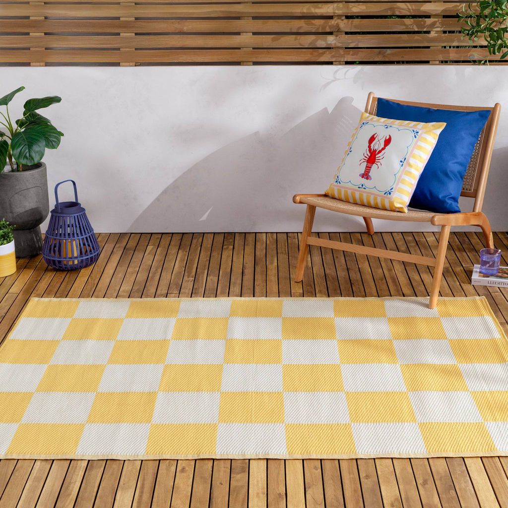 Checkerboard Outdoor Rug