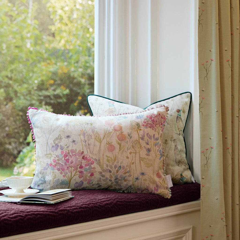 Country Hedgerow Printed Rectangular Cushion