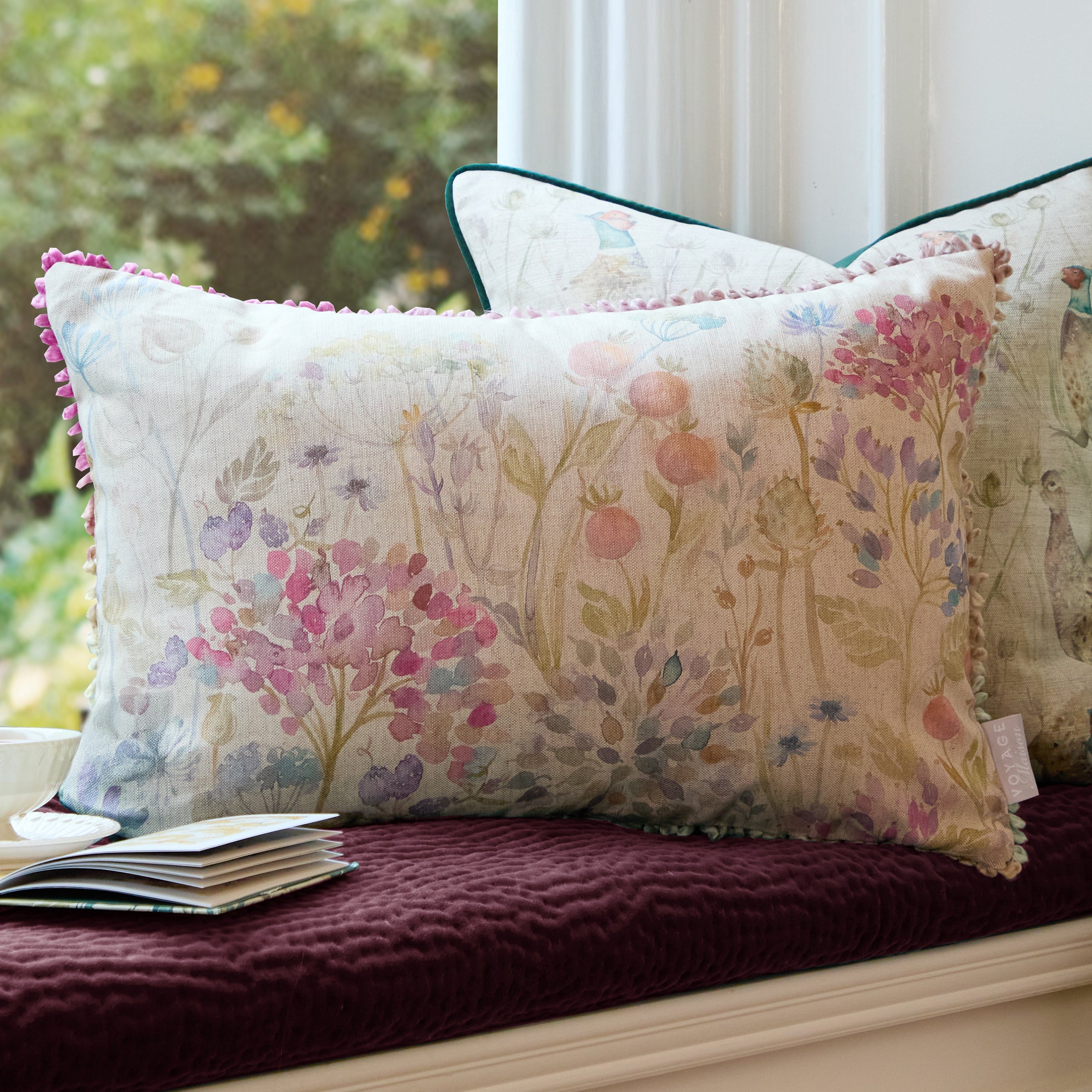 Country Hedgerow Printed Rectangular Cushion