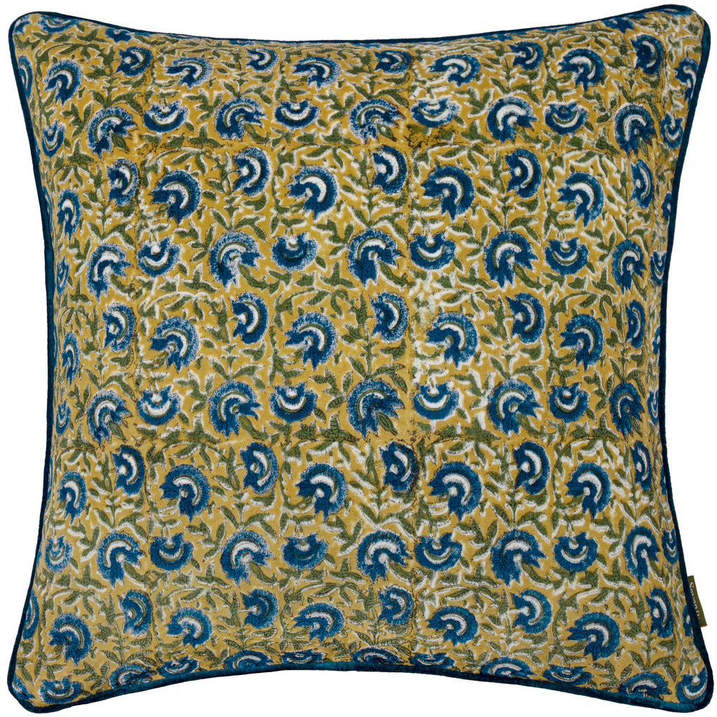 Chedworth Piped Velvet Cushion
