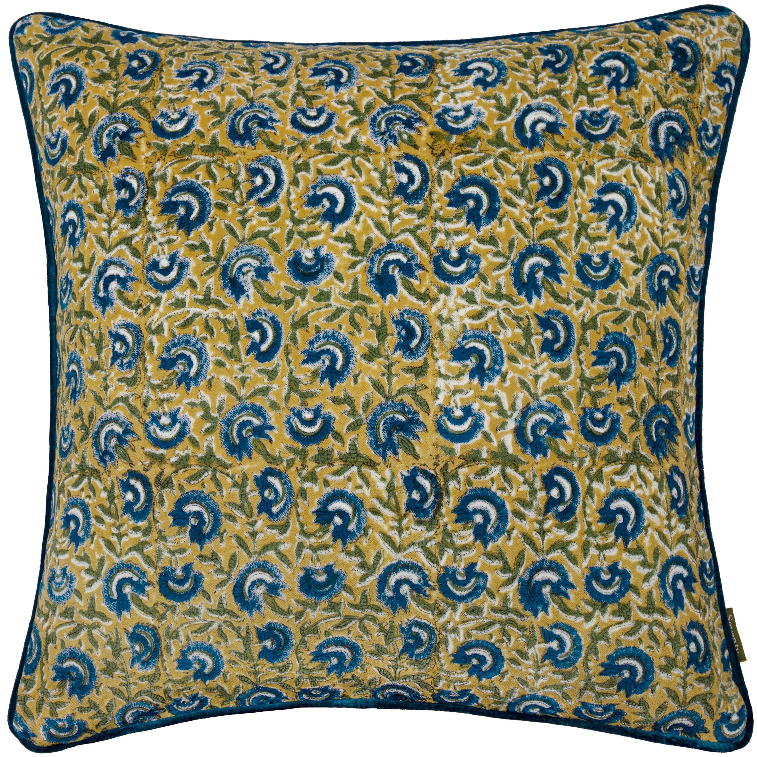 Chedworth Piped Velvet Cushion