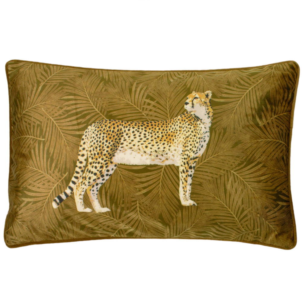 Cheetah Forest Velvet Cushion
