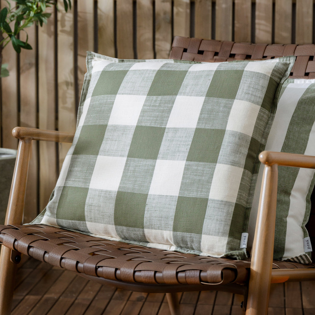 Chesil Check 100% Cotton Outdoor Cushion