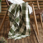 Chesil Check Tasselled 100% Cotton Throw
