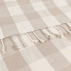 Chesil Check Tasselled 100% Cotton Throw