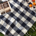 Chesil Check Tasselled 100% Cotton Throw