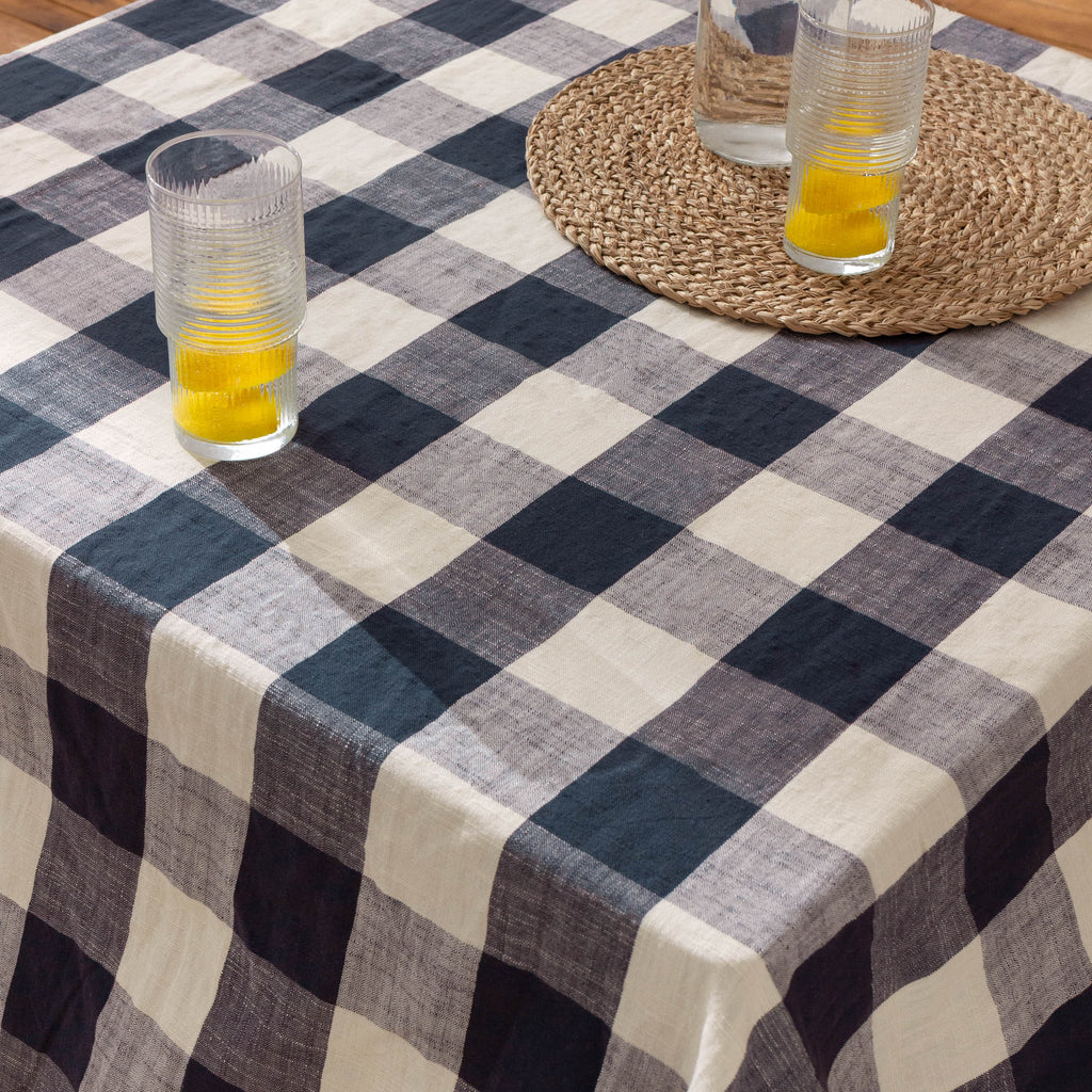 Chesil Check Tasselled 100% Cotton Throw