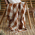 Chesil Check Tasselled 100% Cotton Throw