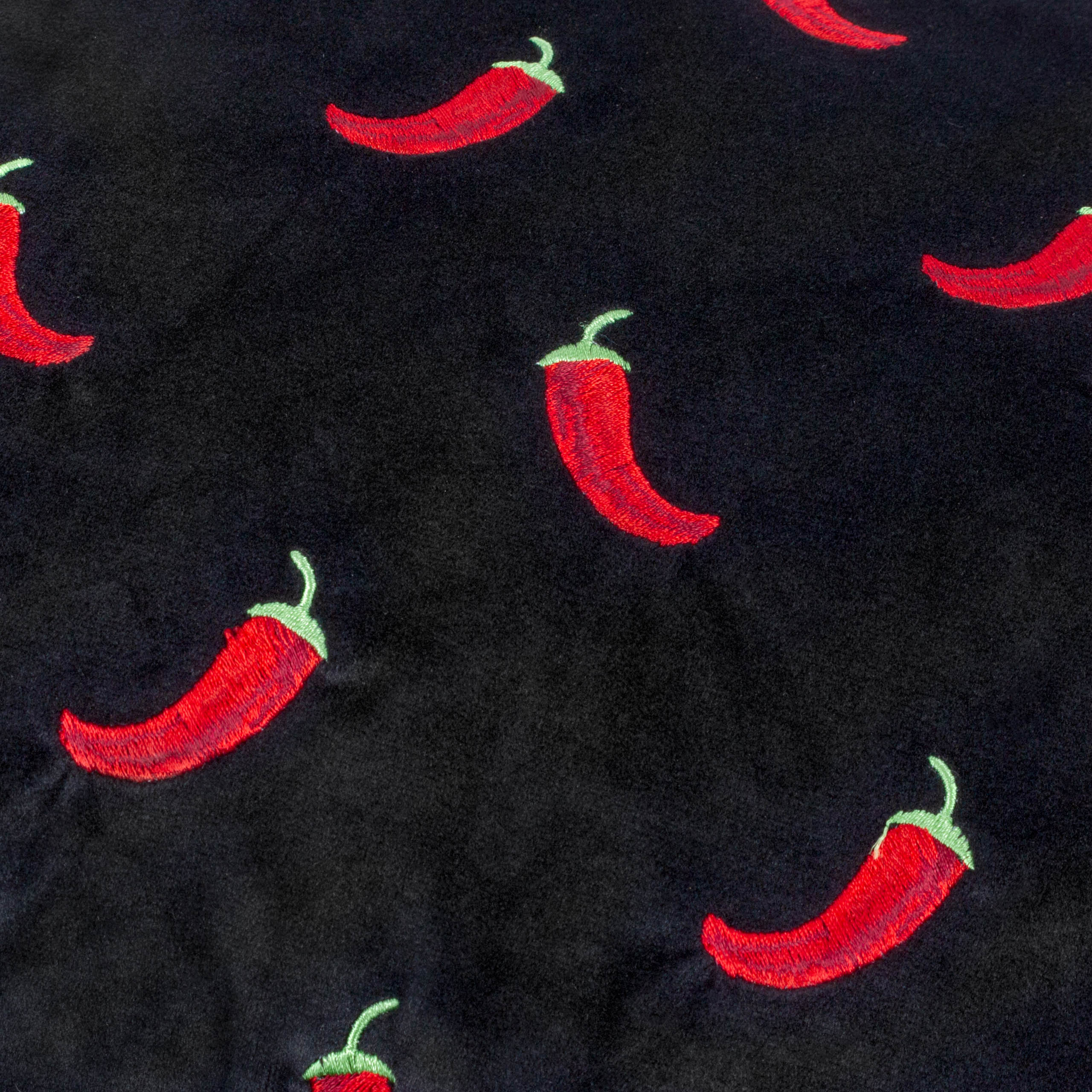 Chillies Embroidered Cushion