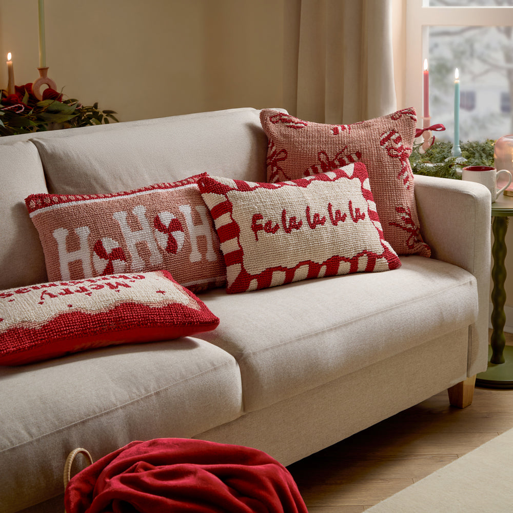 Candy Ho Ho Ho Tufted Cushion