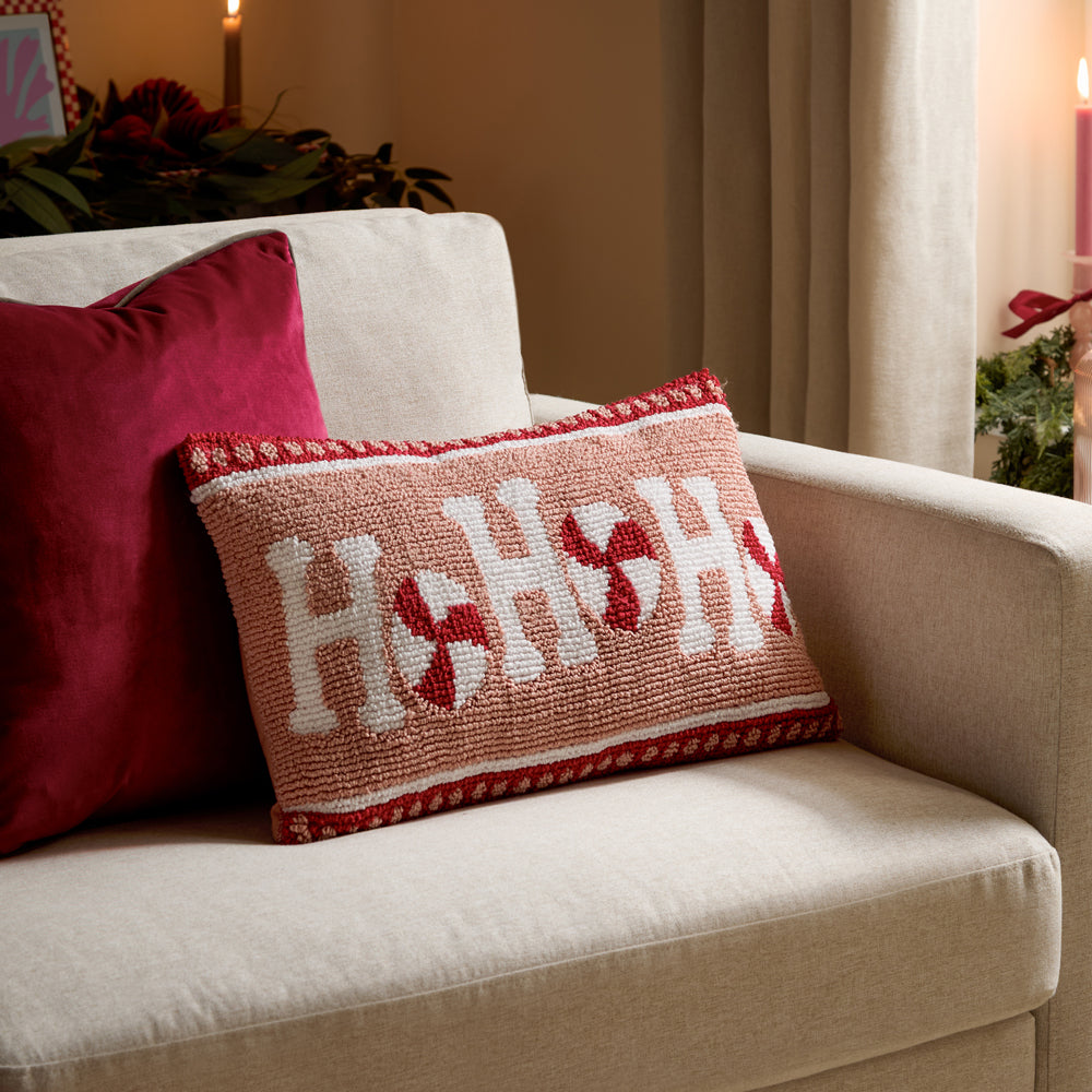 Candy Ho Ho Ho Tufted Cushion