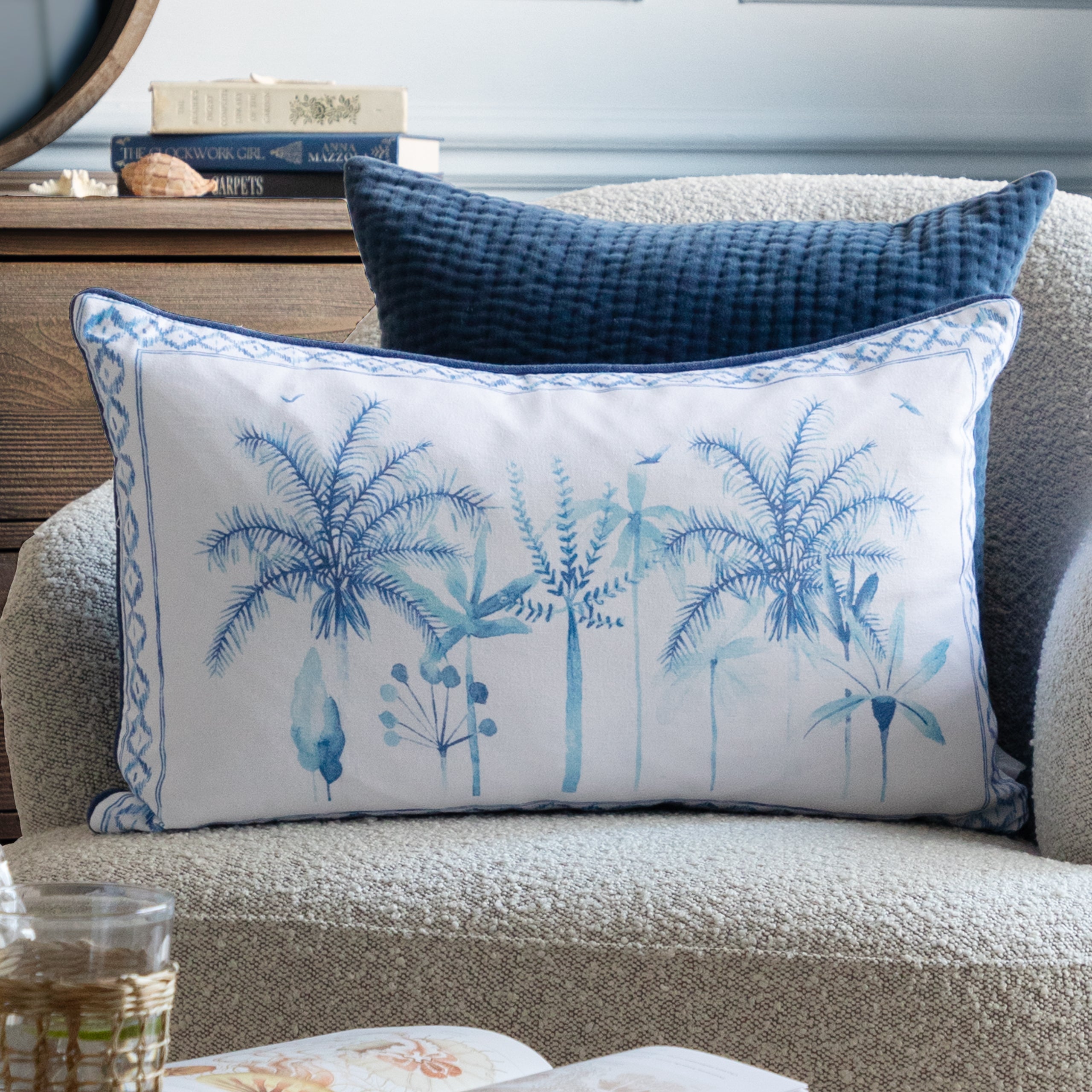 Chora Printed Piped Cushion