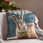 Christmas Hare Cushion