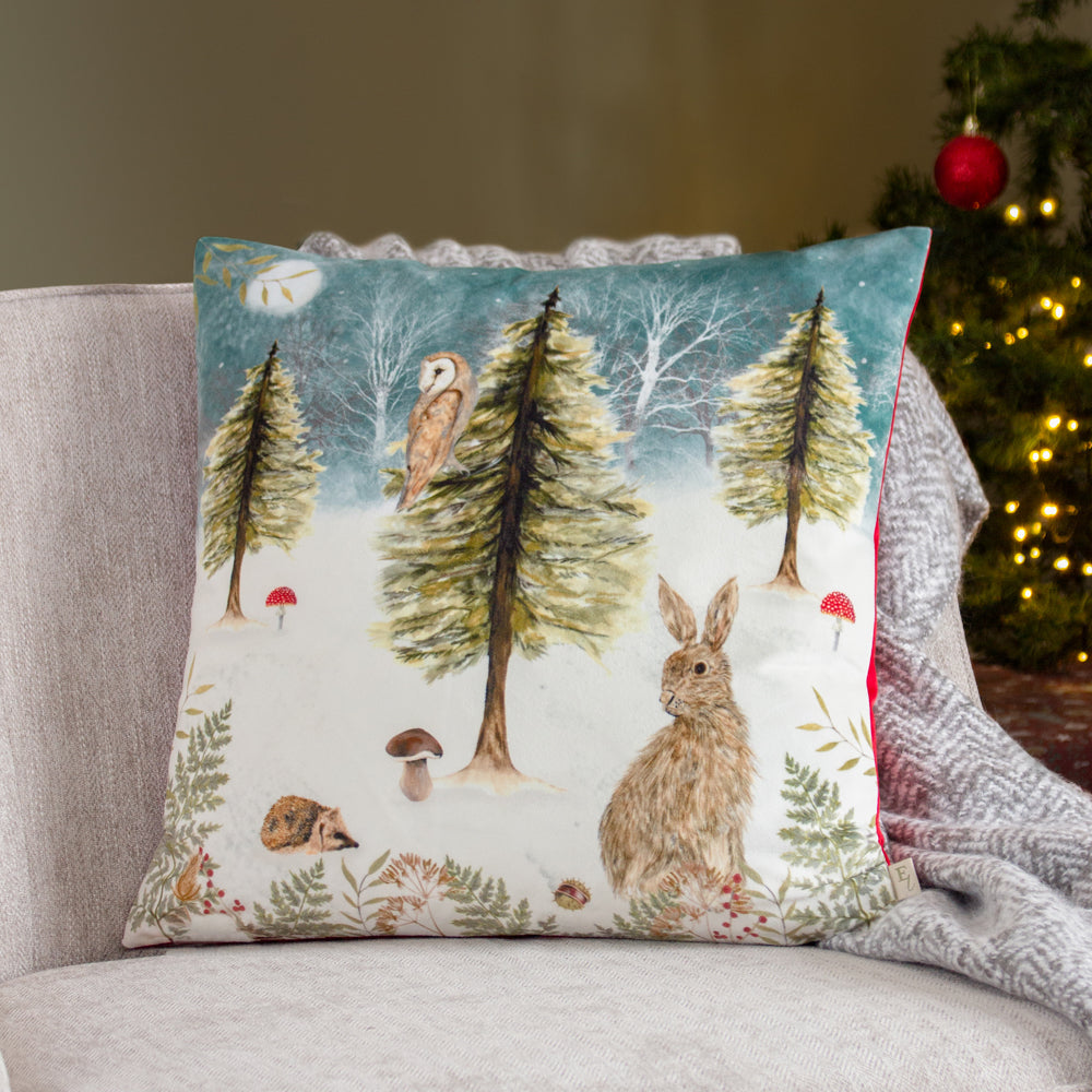 Christmas Owl Cushion