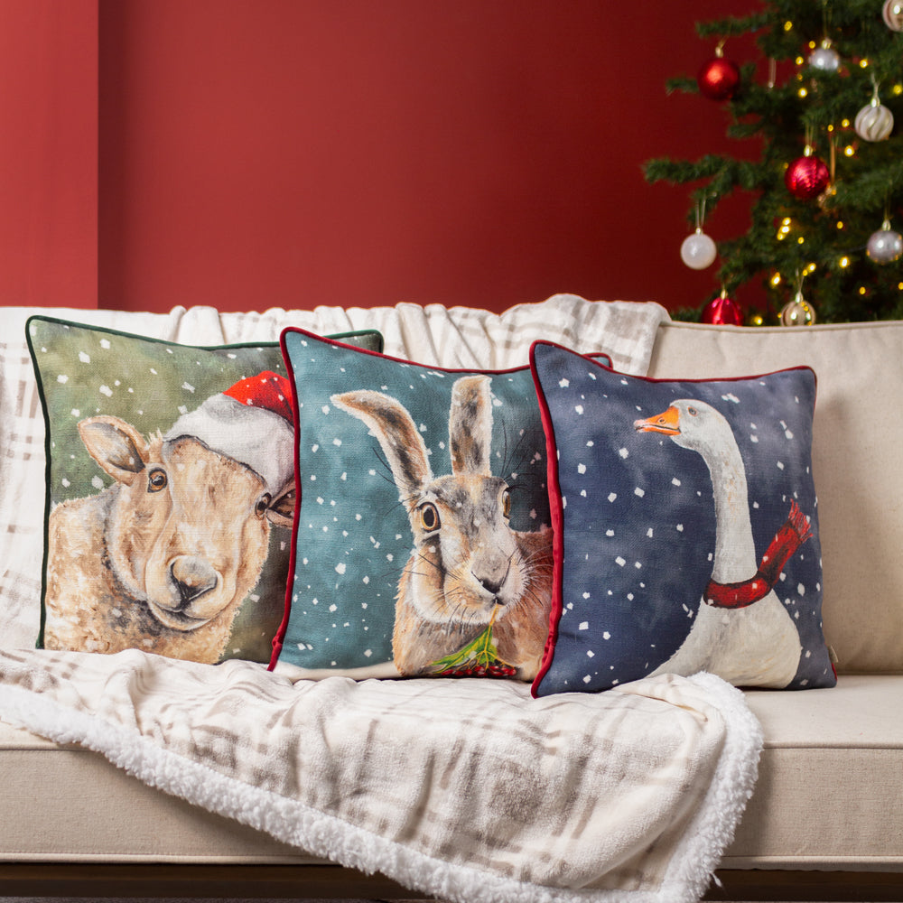Christmas Sheep Cushion