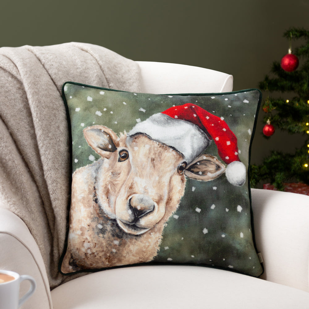 Christmas Sheep Cushion