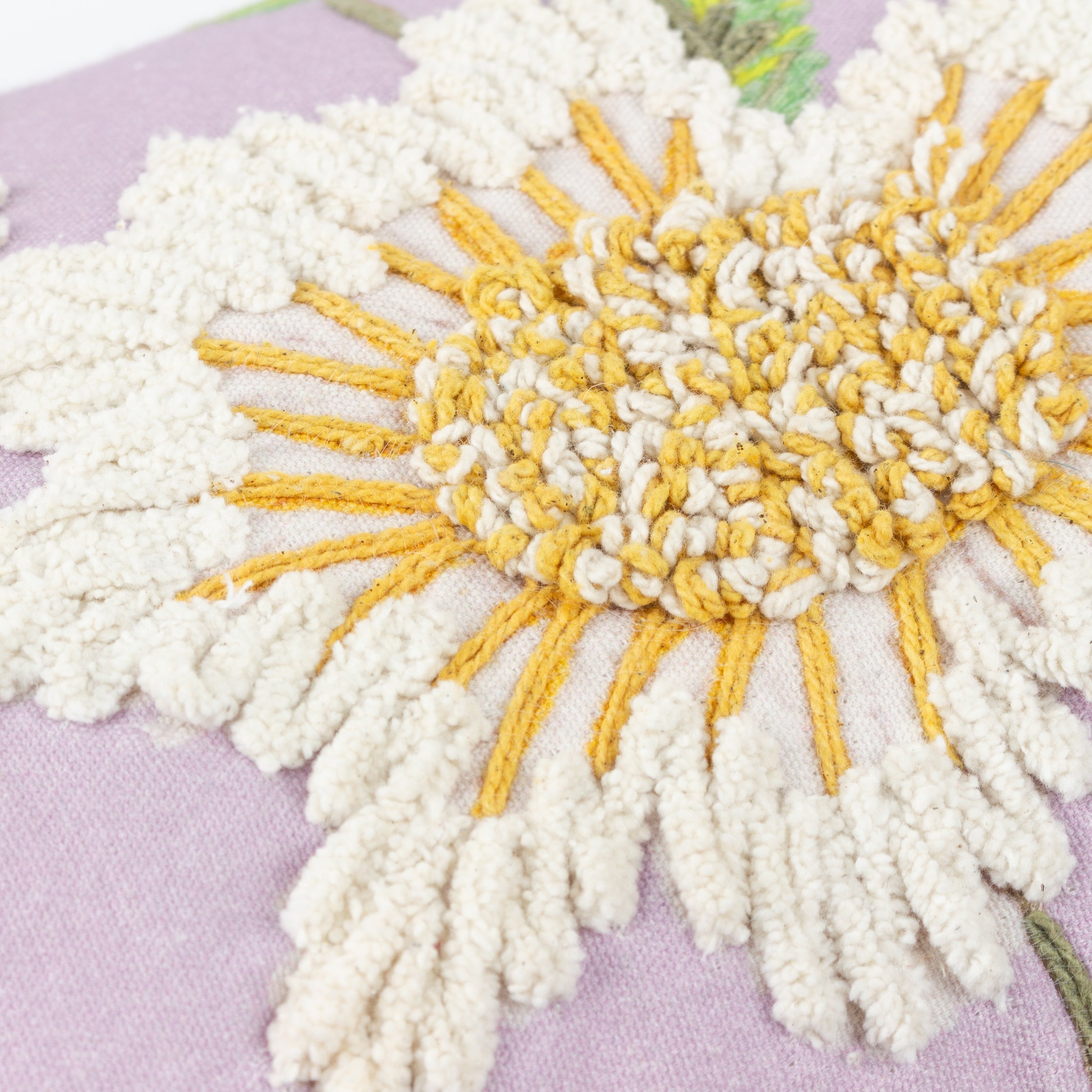 Chrysantha Floral Embroidered Cushion