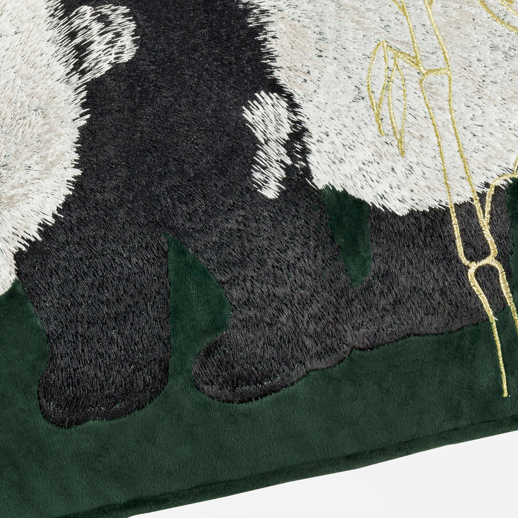 Chuan Tranquil Panda Velvet Cushion