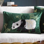 Chuan Tranquil Panda Velvet Cushion