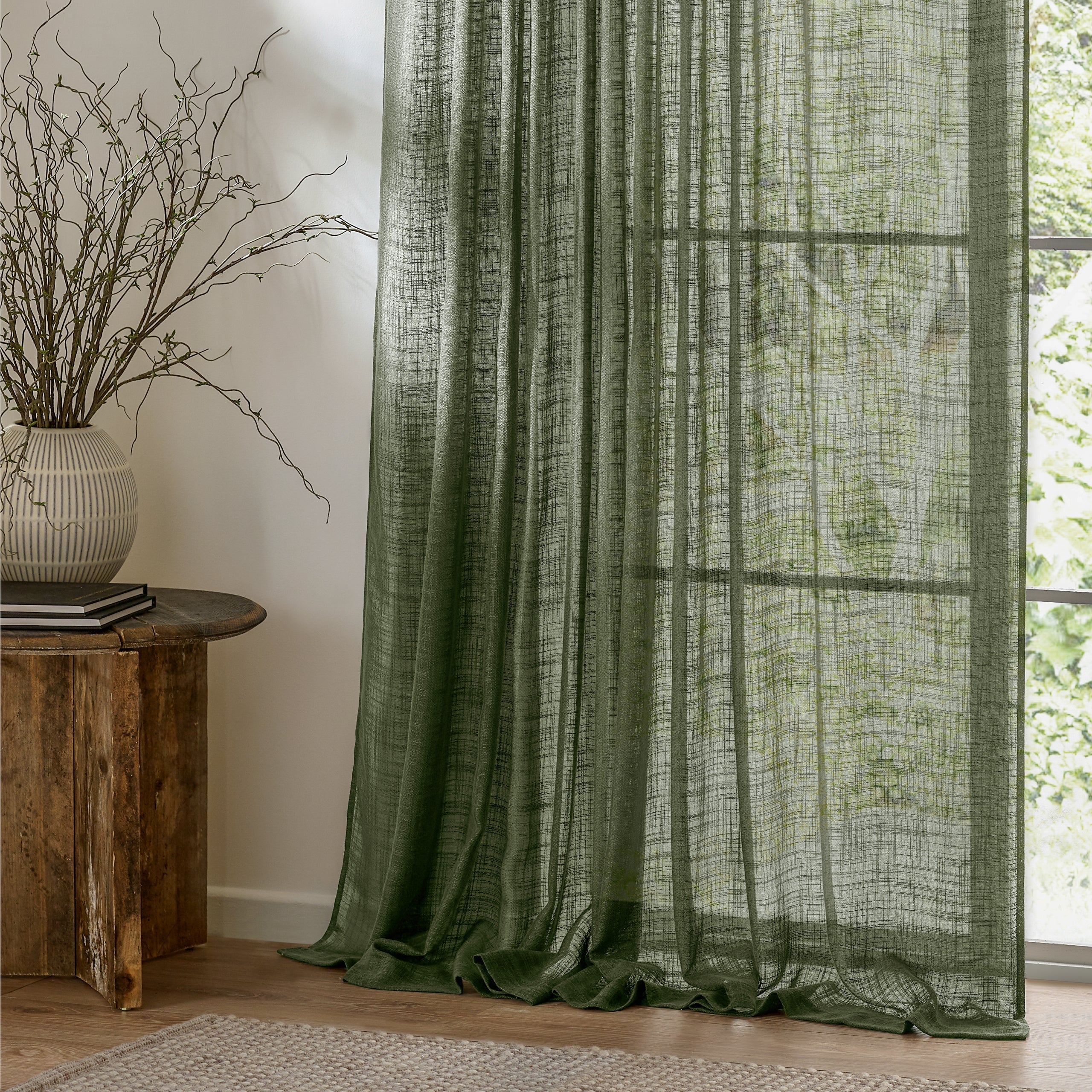 Cirrus Woven Sheer Curtain Panel